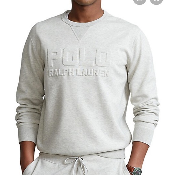 NWT Polo Ralph Lauren
embossed-logo lettering sweatshirt - Picture 1 of 8